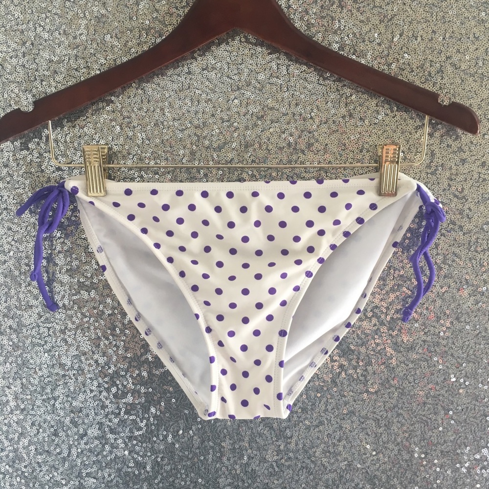 👙OP Polka Dot String Bikini Bottoms—Size Large👙